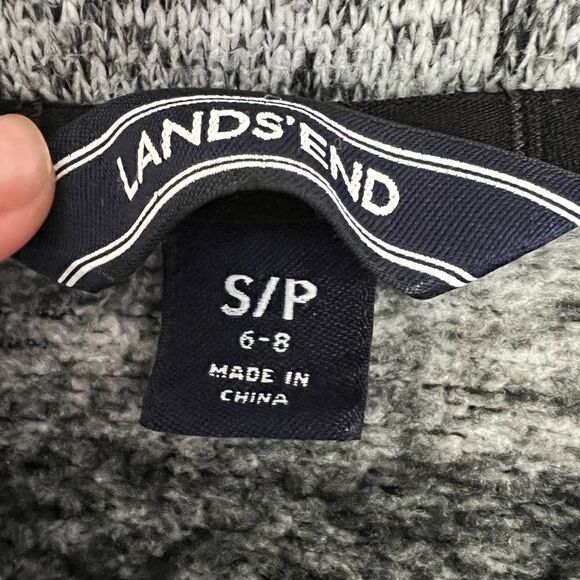 *2/$30* Lands’ End Women’s sweater fleece quarter zip pullover in ombré stripe - Picture 2 of 4